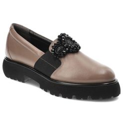 Brązowe Mokasyny Armodo Eleganckie Buty Damskie. Brązowe mokasyny damskie Armodo, ze skóry, biznesowe. Za 399.00 zł.