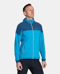 Męska bluza outdoorowa Kilpi MEMPHIS-M. Niebieskie bluzy męskie Kilpi, m, bez wzorów, z materiału, bez kaptura. Za 215.49 zł.