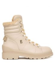Bogner Trzewiki St.Moritz S 14 A 22546503 Beżowy. Brązowe botki damskie Bogner, ze skóry, bez obcasa, na płaskiej podeszwie, bez zapięcia. Za 1,699.00 zł.