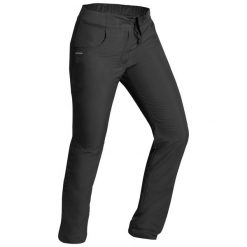 Spodnie turystyczne damskie Quechua NH100 Warm. Czarne spodnie sportowe damskie QUECHUA, m, bez wzorów, z materiału, trekkingowe. Za 129.99 zł.
