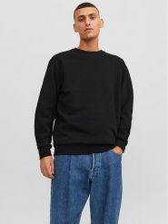 Jack & Jones Bluza Bradley 12249341 Czarny Relaxed Fit. Czarne bluzy męskie Jack & Jones, m, bez wzorów, z syntetyku, bez kaptura. Za 89.99 zł.