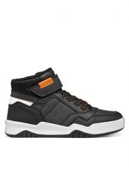 Geox Sneakersy J Perth Boy J467RA 0MEFU C0038 S Czarny. Czarne buty sportowe chłopięce Geox, bez wzorów, ze skóry, bez zapięcia. Za 255.99 zł.