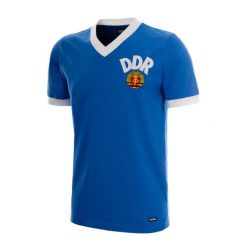 NRD MŚ 1974 - Retro koszulka piłkarska - Niebieska – COPA Football. Białe koszulki sportowe męskie COPA FOOTBALL, na lato, m, bez wzorów, z bawełny, bez kołnierzyka, bez ramiączek, do piłki nożnej. Za 262.07 zł.