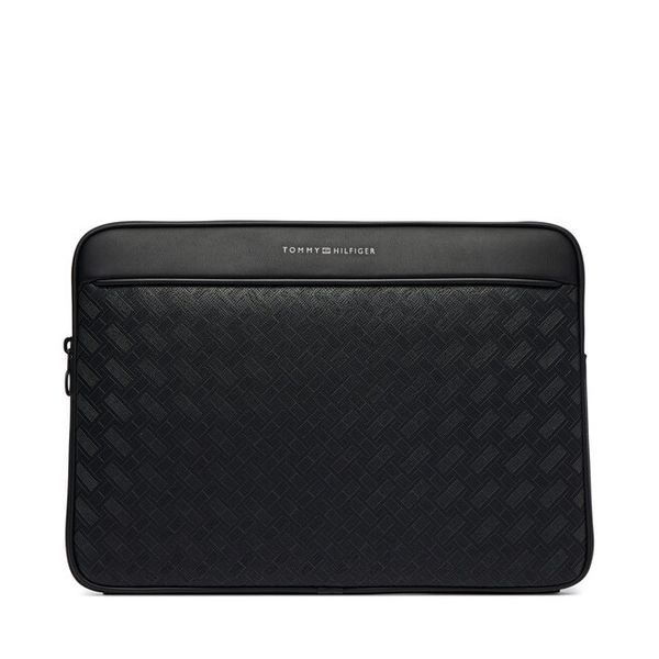 Etui na laptopa Tommy Hilfiger. Czarne torby na laptopa męskie Tommy Hilfiger, bez wzorów. Za 258.99 zł.