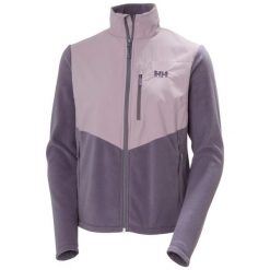 Kurtka turystyczna damska Helly Hansen Daybreaker Block. Fioletowe kurtki sportowe damskie Helly Hansen, bez wzorów, bez kaptura, trekkingowe. Za 390.50 zł.