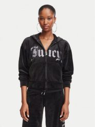Juicy Couture Bluza Old Gothic JCWAS226333 Czarny Slim Fit. Czarne bluzy damskie Juicy Couture, s, bez wzorów, z syntetyku, bez kaptura. Za 407.99 zł.
