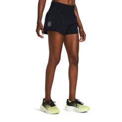 Spodenki do biegania damskie Under Armour Run Anywhere. Czarne szorty sportowe damskie Under Armour, xl, bez wzorów, sportowe, do biegania. Za 209.99 zł.