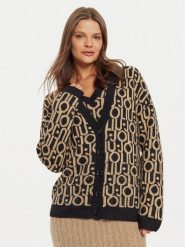 Liu Jo Kardigan WF4460 MA30P Brązowy Regular Fit. Brązowe kardigany damskie Liu Jo, s, bez wzorów, z wełny. Za 629.99 zł.