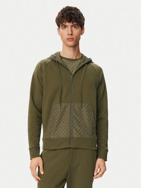 MICHAEL Michael Kors Bluza CF552Q55MF Khaki Regular Fit. Brązowe bluzy męskie MICHAEL Michael Kors, m, bez wzorów, z bawełny, bez kaptura. Za 879.99 zł.