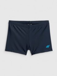 4F Kąpielówki chłopięce - granatowe 146/152 (10-12 lat). Niebieskie kąpielówki dla chłopców 4f, bez wzorów. Za 39.99 zł.