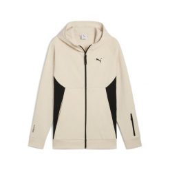 Kurtka z kapturem Puma Tech. Białe kurtki męskie Puma, s, bez wzorów, z materiału, sportowe, z kapturem. Za 292.75 zł.