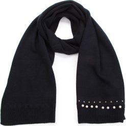 Szal LIU JO - Sciarpa Maglia Perle N68281 M0300 Nero 22222. Czarne szaliki i chusty damskie Liu Jo, z materiału. Za 299.00 zł.