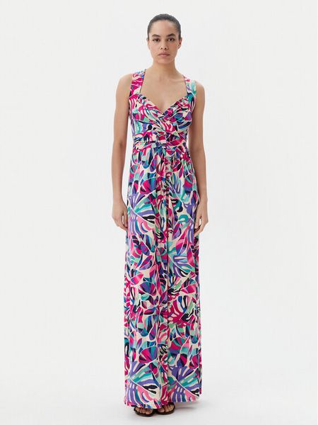 Morgan Sukienka letnia 251-RCALA Kolorowy Regular Fit. Sukienki damskie Morgan, na lato, bez wzorów, z syntetyku, bez kołnierzyka, bez ramiączek. Za 419.99 zł.