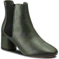 Botki L37 - Rocket SS64G4 Zielony. Zielone botki damskie L37, ze skóry, bez obcasa. W wyprzedaży za 489.00 zł.