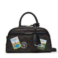 Torebka KARL LAGERFELD. Brązowe torebki do ręki damskie KARL LAGERFELD, bez wzorów, klasyczne, bez dodatków. Za 779.99 zł.