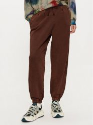 Deha Spodnie dresowe C12165 Brązowy Regular Fit. Brązowe spodnie dresowe damskie Deha, s, bez wzorów, z bawełny. Za 359.99 zł.