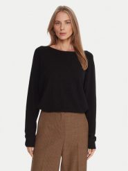 Kontatto Sweter 3M0820C Czarny Regular Fit. Czarne swetry damskie Kontatto, m, bez wzorów, z syntetyku, bez kołnierzyka, bez ramiączek, bez kaptura. Za 259.99 zł.