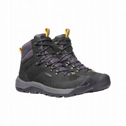 Buty turystyczne Keen Revel IV Mid Polar - black/magnet. Czarne trekkingi męskie GRONELL. Za 757.00 zł.