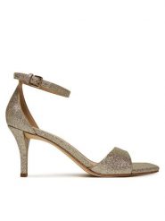 MICHAEL Michael Kors Sandały Jaida 40S5JDMS1M Złoty. Żółte sandały damskie MICHAEL Michael Kors, bez wzorów, ze skóry, bez obcasa, na szpilce, bez zapięcia. Za 409.99 zł.