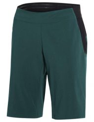 Spodenki damskie Kuro Shorts III. Zielone szorty sportowe damskie Vaude, bez wzorów, z materiału, sportowe, rowerowe. Za 522.80 zł.