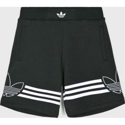 Adidas Originals - Szorty dziecięce 134-176 cm. Czarne szorty dla chłopców adidas Originals, bez wzorów, z dzianiny, sportowe. W wyprzedaży za 129.90 zł.