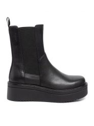Vagabond Shoemakers Sztyblety Tara 4846-101-20 Czarny. Czarne botki damskie Vagabond Shoemakers, ze skóry, bez obcasa, na koturnie, bez zapięcia. Za 539.99 zł.