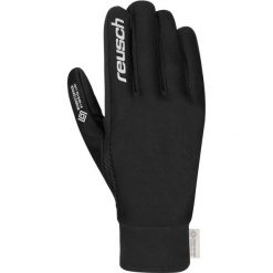 Dziecięce rękawice narciarskie Reusch Karayel Windstopper® Touch-Tec. Czarne rękawiczki dziecięce Reusch, bez wzorów. Za 195.00 zł.