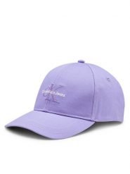 Calvin Klein Czapka z daszkiem Mono Logo Embro K60K612317 Fioletowy. Fioletowe czapki i kapelusze damskie Calvin Klein, bez wzorów, z bawełny. Za 99.99 zł.