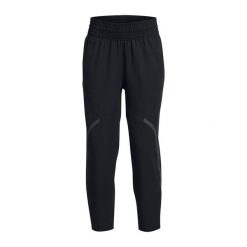 Spodnie treningowe damskie Under Armour Unstoppable Ankle. Czarne obuwie sportowe damskie Under Armour, bez wzorów, na fitness i siłownię. Za 425.55 zł.