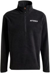 Bluza polarowa adidas TERREX Multi Essentials 1/2 Zip Fleece Jacket - black. Czarne bluzy męskie Adidas, m, bez wzorów, z polaru, bez kaptura. Za 182.97 zł.