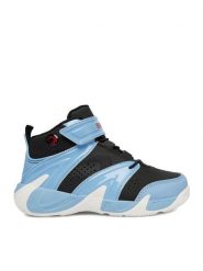 SHAQ Buty do koszykówki C-DEVASTATOR AQ95086Y-BLZ Niebieski jasny. Niebieskie buty sportowe chłopięce Shaq, bez wzorów, ze skóry, bez zapięcia, do koszykówki. Za 179.99 zł.