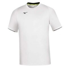 Camiseta Mizuno Core. Białe koszulki sportowe męskie Mizuno, bez wzorów, bez kołnierzyka, bez ramiączek, na fitness i siłownię. Za 133.50 zł.