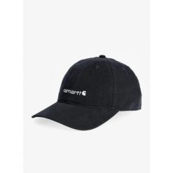 Czapka z daszkiem damska Carhartt Canvas Embroidered Graphic Cap. Czarne czapki i kapelusze damskie Carhartt, bez wzorów, sportowe. Za 88.99 zł.