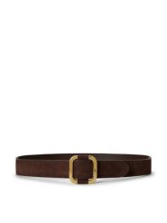 LAUREN RALPH LAUREN Pasek 412951457008 Brązowy ciemny. Brązowe paski damskie Lauren Ralph Lauren, bez wzorów, ze skóry. Za 419.99 zł.