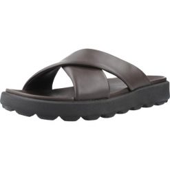 Sandały GEOX U SPHERICA EC6 Brązowy. Brązowe sandały męskie Geox, ze skóry, bez zapięcia. Za 365.99 zł.