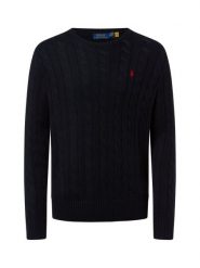 Polo Ralph Lauren Męski sweter z dzianiny Mężczyźni Bawełna niebieski jednolity, L. Niebieskie swetry przez głowę męskie Polo Ralph Lauren, l, bez wzorów, z bawełny, bez kołnierzyka. Za 949.95 zł.