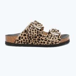 Klapki damskie Scholl Noelle Pony Leather. Brązowe klapki damskie Scholl, bez wzorów, z materiału, bez obcasa. Za 636.80 zł.
