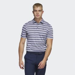 Two-Color Striped Polo Shirt. Białe koszulki polo męskie Adidas, m, bez wzorów, z materiału, eleganckie, bez ramiączek. Za 211.15 zł.