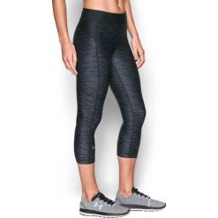 Legginsy damskie Under Armour HeatGear Capri Printed 7/8. Czarne legginsy damskie Under Armour, s, bez wzorów. Za 219.00 zł.