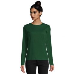 Damska Koszulka Z Długim Rękawem Imperial. Zielone koszulki sportowe damskie SOL'S, s, bez wzorów, bez kołnierzyka, bez ramiączek, trekkingowe. Za 60.99 zł.