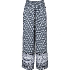 Spodnie palazzo, wzorzyste bonprix niebieskoszary wzorzysty. Spodnie materiałowe damskie marki bonprix. Za 44.99 zł.