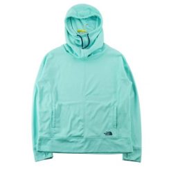 Second life - Bluza z kapturem damska z otworami na kciuki - Stan dobry. Niebieskie bluzy sportowe damskie The North Face, xl, bez wzorów, z kapturem, na fitness i siłownię. Za 143.46 zł.