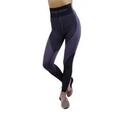 Legginsy Damskie Dwutonalny. Fioletowe legginsy damskie Gym Hero, s, bez wzorów, z materiału. Za 202.99 zł.