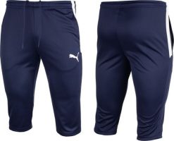Puma Spodnie męskie Puma teamLIGA Training 3/4 Pants granatowe 657271 06 S. Spodnie sportowe męskie Puma, m, bez wzorów. Za 148.78 zł.