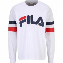 Bluza sportowa męska Fila FAM066910001. Białe bluzy męskie Fila, m, bez wzorów, z bawełny, bez kaptura. Za 99.99 zł.