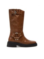Vagabond Shoemakers Kozaki Eyra 5452-201-34 Brązowy. Brązowe kozaki damskie Vagabond Shoemakers, ze skóry, bez obcasa, na płaskiej podeszwie. Za 1,029.00 zł.