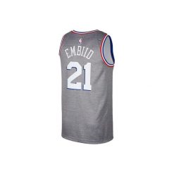 Koszulka męska nike nba philadelphia 76ers joel embiid swingman jersey dark. Szare koszulki sportowe męskie Nike, m, bez wzorów, z jersey, bez kołnierzyka, bez ramiączek, do biegania. Za 369.00 zł.