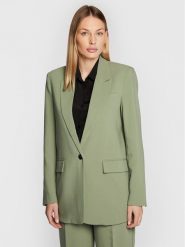 Bruuns Bazaar Marynarka Cindy Sus Frida BBW2548 Zielony Loose Fit. Zielone żakiety damskie Bruuns Bazaar, bez wzorów, z wiskozy. Za 399.99 zł.