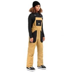 Spodnie snowboardowe z szelkami damskie Maple-W. Brązowe spodnie materiałowe damskie SIROKO, l, bez wzorów. Za 928.00 zł.