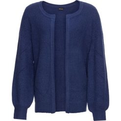 Sweter rozpinany ażurowy bonprix kobaltowy. Kardigany damskie marki bonprix. Za 44.99 zł.